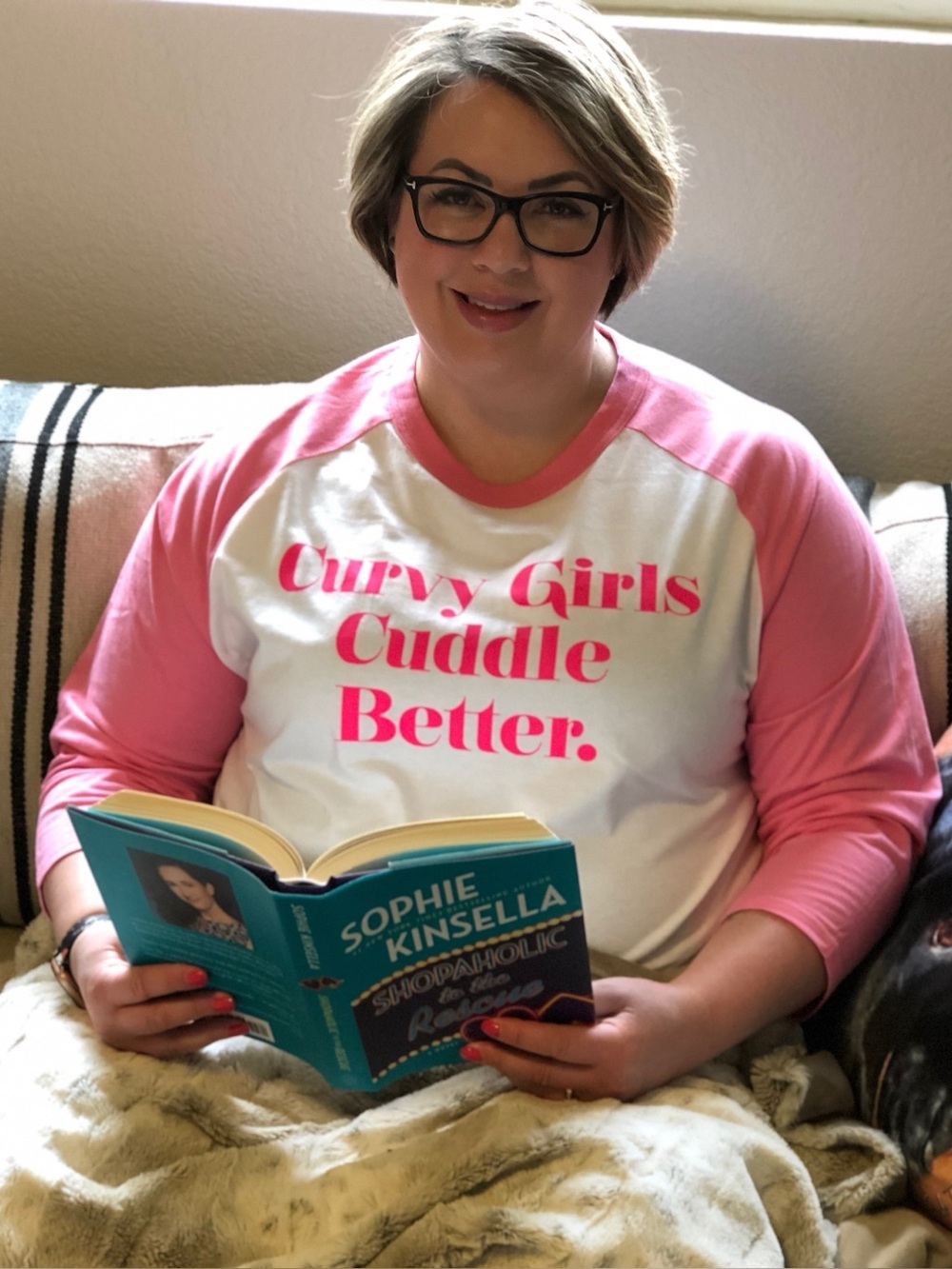 Curvy Girls Cuddle Better Baseball Tee